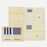 Ettore Sottsass, Four works, blueprints