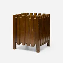 Ettore Sottsass, Planter, model FR36, c. 1958, stained mahogany