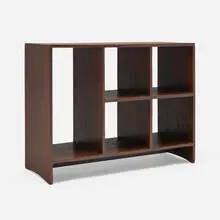 File rack from the Administrative Buildings, Chandigarh by Pierre Jeanneret, c. 1957, teak, sold Aug 2026
