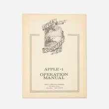 Apple Computer Company, Apple I manual signed by Steve Wozniak, 1976, stapled printed paper