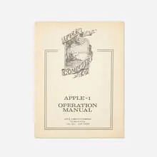 Apple Computer Company, Apple I manual, 1976, stapled printed paper
