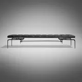 Ty Best, Bridger daybed, c. 2000, enameled steel, vinyl upholstery