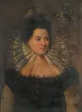 Portrait of a lady, bust-length, in black costume and a ruff by Italian School, oil on panel, offered Oct 2019