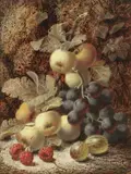 Oliver Clare, Still lifes of fruit; a pair