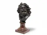 François Rude, mid 19th Century patinated bronze bust 'Tête De Gaulois (Head of a Gual', patinated bronze