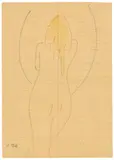 Sigmar Polke, Ohne Titel, 1969, Filzstift auf liniertem Papier (aus einem Skizzenblock)