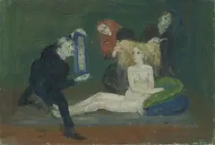 Josef Hegenbarth, Toilettenszene, 1934, Öl auf Leinwand