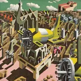 Ulrich Knispel, Montage, 1976, Öl auf Leinwand. 130,2 cm × 130,2 cm (51 ¼ in. × 51 ¼ in.)