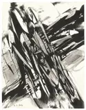 Karl Otto Götz, Foss IV, 1957, Gouache auf Karton