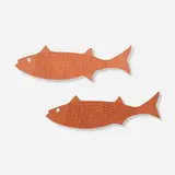 Fish, pair by Doyle Lane, c. 1965, earthenware, sold Nov 2023
