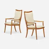 Sam Maloof, Upholstered chairs, set of two