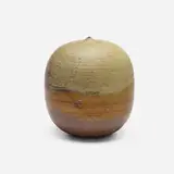 Untitled (with rattle) by Toshiko Takaezu, c. 1993, glazed porcelain, sold Jul 2023