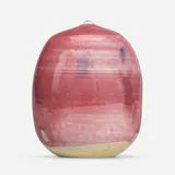 Untitled by Toshiko Takaezu, c. 1995, glazed porcelain, sold Jul 2023