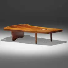 George Nakashima, Slab coffee table, 1962, English walnut
