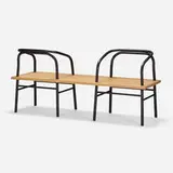 Sam Hecht, Table, Bench, Chair, 2008 / 2009, oak, ebonized wood