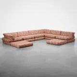 Hans Hopfer, Mah Jong modular sofa, 1971, upholstery