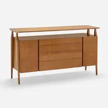 Bertha Schaefer, Cabinet, model 2154, c. 1955, mahogany