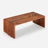 Robert and Joanne Herzog, Coffee table, 1985, walnut