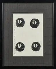 Eight Balls by Donald Sultan, sold Nov 2017