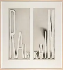 Rain Gain by Ed Ruscha, sold Nov 2017