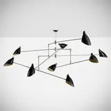 David Weeks, Bottle Tiered Mobile No. 405, powder-coated aluminum, plated steel, steel cable