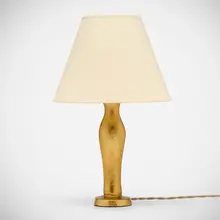 Alberto Giacometti, Grecque table lamp, gilt bronze, paper