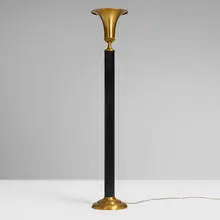 Art Déco, Torchère, c. 1935, brass, lacquered brass