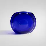 George Sakier, Bullseye vase, c. 1933, mold-blown glass