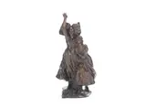 patinated bronze figural group of two patriotic young woman by Maurice Guiraud-Rivière, patinated bronze, sold Oct 2019