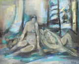 Marcel Mouly, 'Nus a la chambre jaune', 1968, oil on canvas
