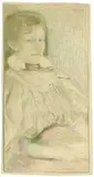 Cuno Amiet, Porträt von Rosa Suter, Um 1896, Farbkreide auf Bütten (Wasserzeichen: PL BAS)