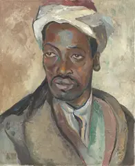 Anta Rupflin, Nordafrikaner, 1930, Öl und Tempera auf Leinwand, auf Leinwand aufgezogen
