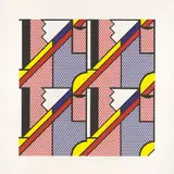 Roy Lichtenstein, Modern Print, 1971, lithograph and screenprint on paper
