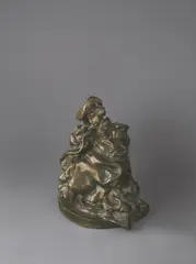 Bernhard Hoetger, Sitzende Frau, Um 1904, Bronze mit gelbbrauner Patina