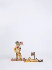 Dorothy Iannone, People, 1966, Filzstift auf Papier auf Holz