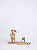 Dorothy Iannone, People, 1966, Filzstift auf Papier auf Holz