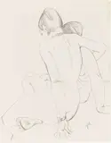 Jeanne Mammen, Zwei Mädchen, umschlungen am Bettrand II (Am Morgen)