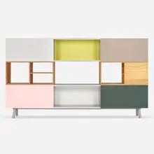 Maarten van Severen, Kast 3 HU cabinet, 2005, extruded aluminum, plywood, MDF, stainless steel, powder coated aluminum