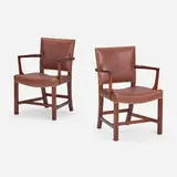 Kaare Klint, Barcelona chairs, pair
