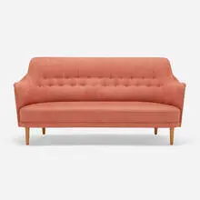 Carl Malmsten, Samsas sofa, c. 1960, upholstery and foam over wood, beech