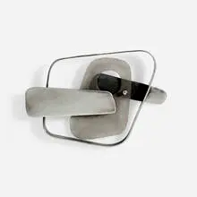 Margaret De Patta, Production Pin #41, 1949, sterling silver, stainless steel