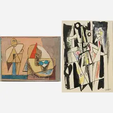 Two works of art by John von Wicht, Germany/USA, sold May 2017