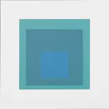 Blue Reminding by Josef Albers, Germany/USA, sold May 2017