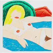 Shiny Nude by Tom Wesselmann, sold May 2017