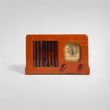 Inc. Motorola, Vertical Grille radio, model 52, 1939, Catalin, plastic