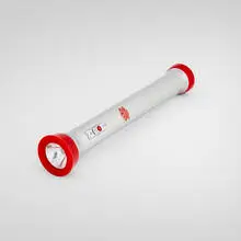 Eveready, Slim Jim Masterlite flashlight, 1961, aluminum, plastic