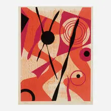 Peter Egan, Untitled, c. 1975, screenprint in colors