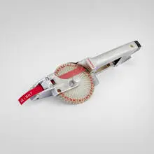 Dymo Corporation, Typewriter (label maker), c. 1960-65, polished aluminum, plastic