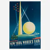 Joseph Binder, New York World's Fair 1939 / The World of Tomorrow poster, 1939, lithograph in colors