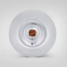 General Motors, Cadillac Eldorado sombrero-style hub cap, 1953, chrome-plated and enameled steel